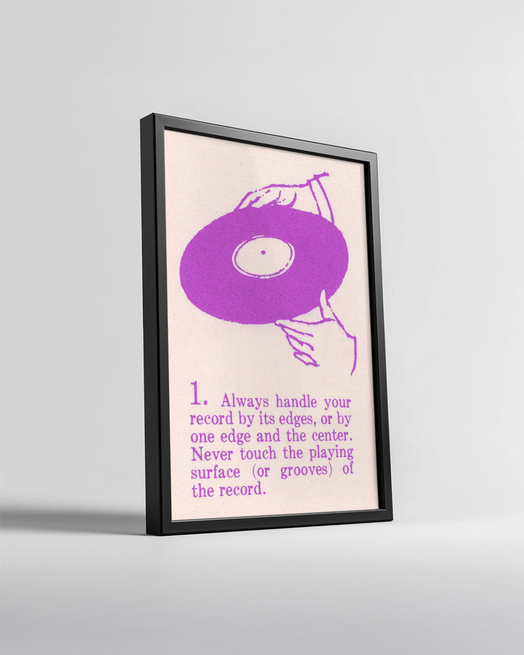 Vinyl Care Poster Tablosu