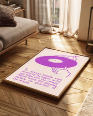 Vinyl Care Poster Tablosu