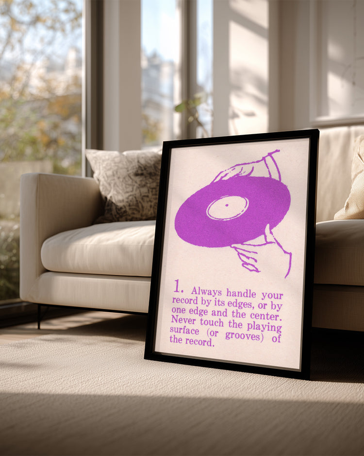 Vinyl Care Poster Tablosu