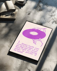 Vinyl Care Poster Tablosu