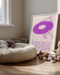 Vinyl Care Poster Tablosu