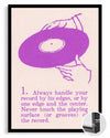 Vinyl Care Poster Tablosu