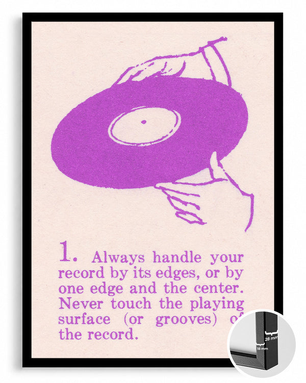 Vinyl Care Poster Tablosu