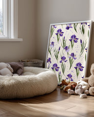 Violet Pattern Poster Tablosu