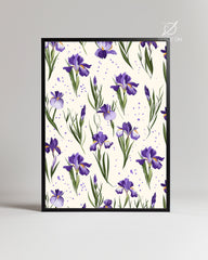 Violet Pattern Poster Tablosu