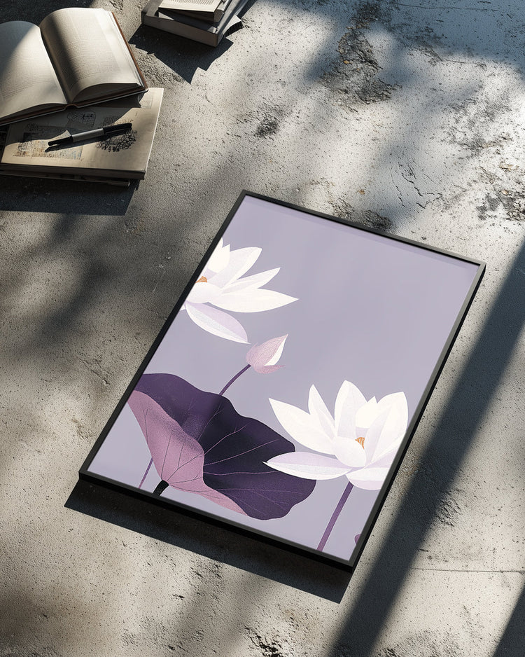 Violet Pond Poster Tablosu