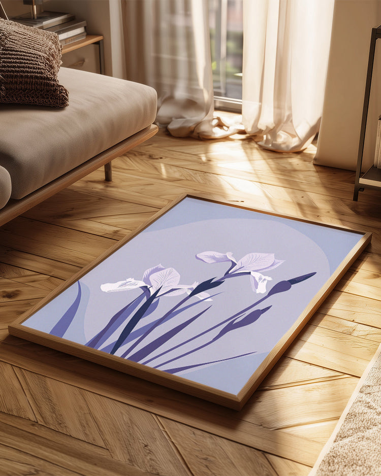 Violet Waves Poster Tablosu