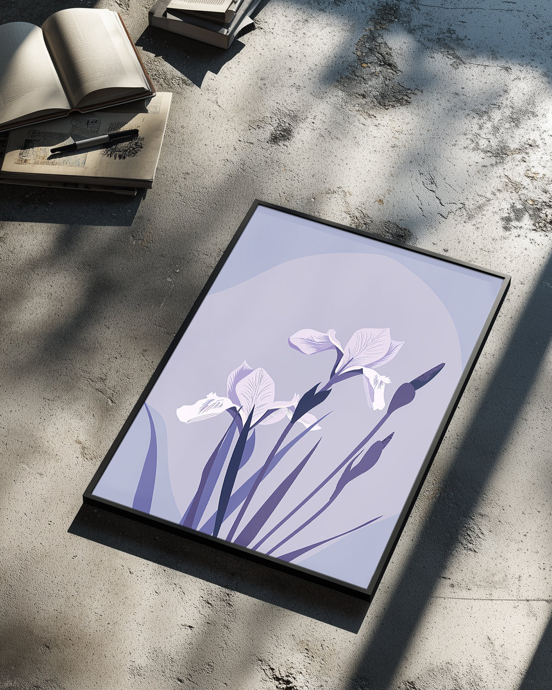 Violet Waves Poster Tablosu
