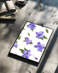 Violets Flottants Poster Tablosu