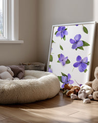 Violets Flottants Poster Tablosu