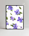Violets Flottants Poster Tablosu