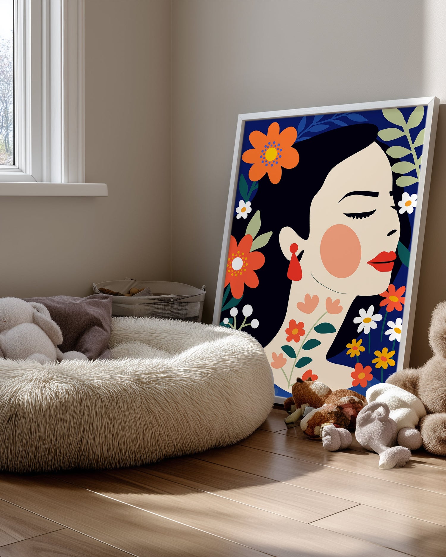 Visage Bleu Poster Tablosu