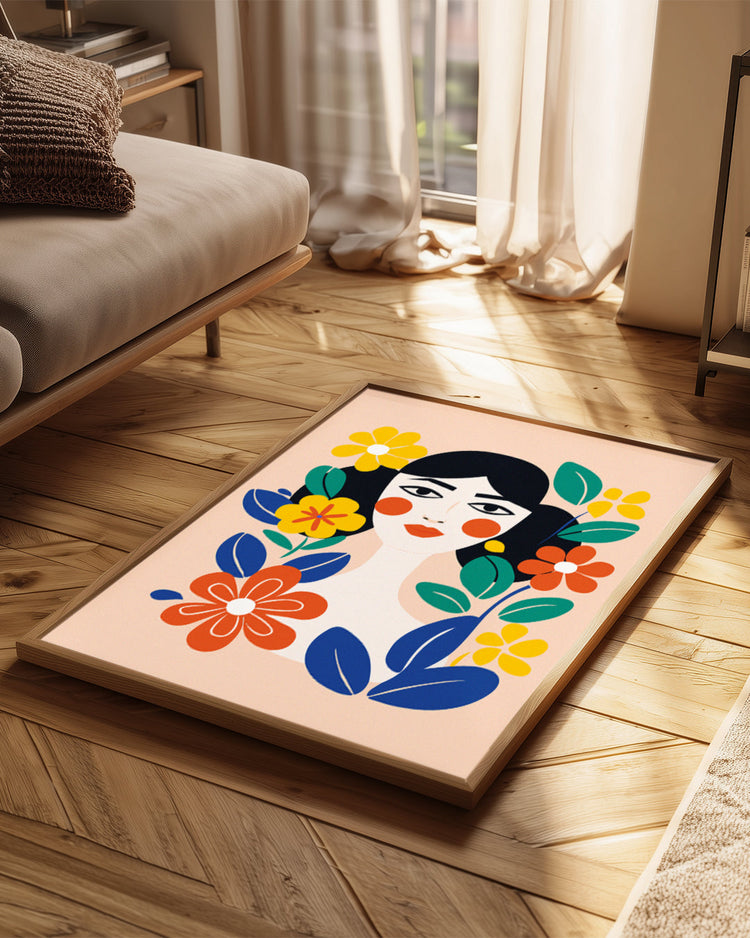 Visage Joyeux Poster Tablosu