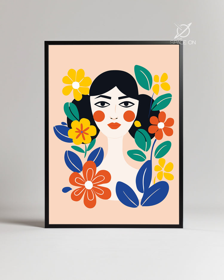 Visage Joyeux Poster Tablosu