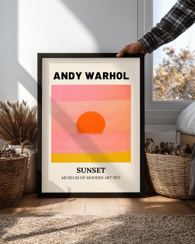 Warhol Pink Poster Tablosu