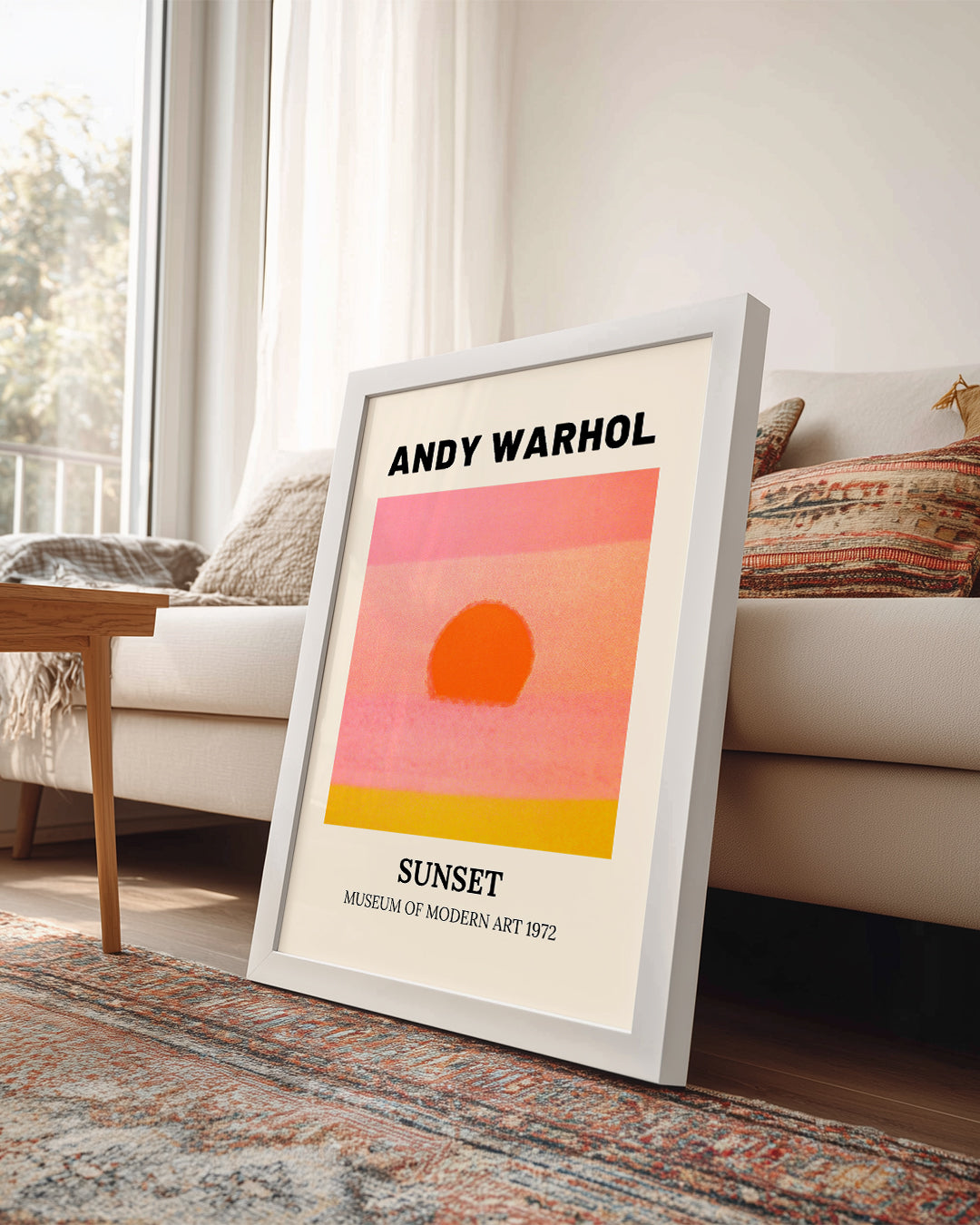Warhol Pink Poster Tablosu