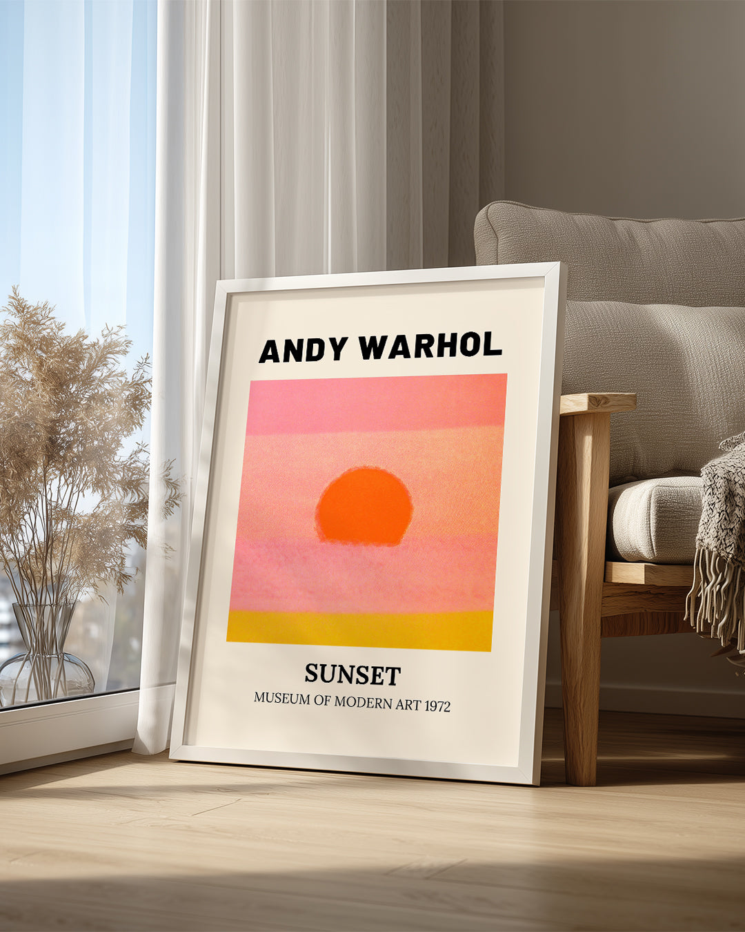 Warhol Pink Poster Tablosu