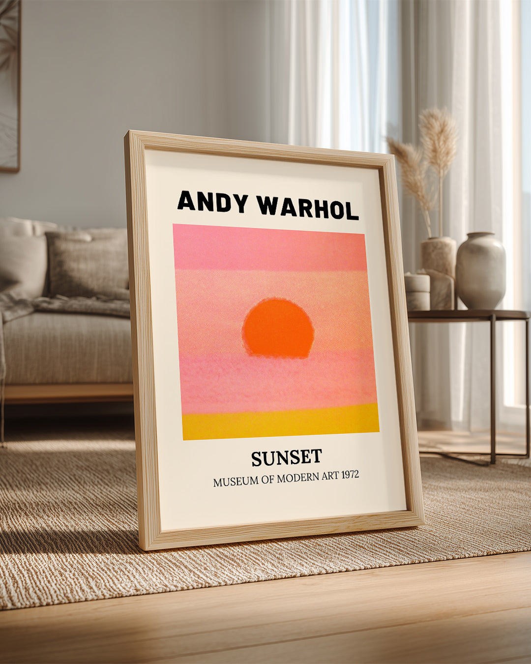 Warhol Pink Poster Tablosu