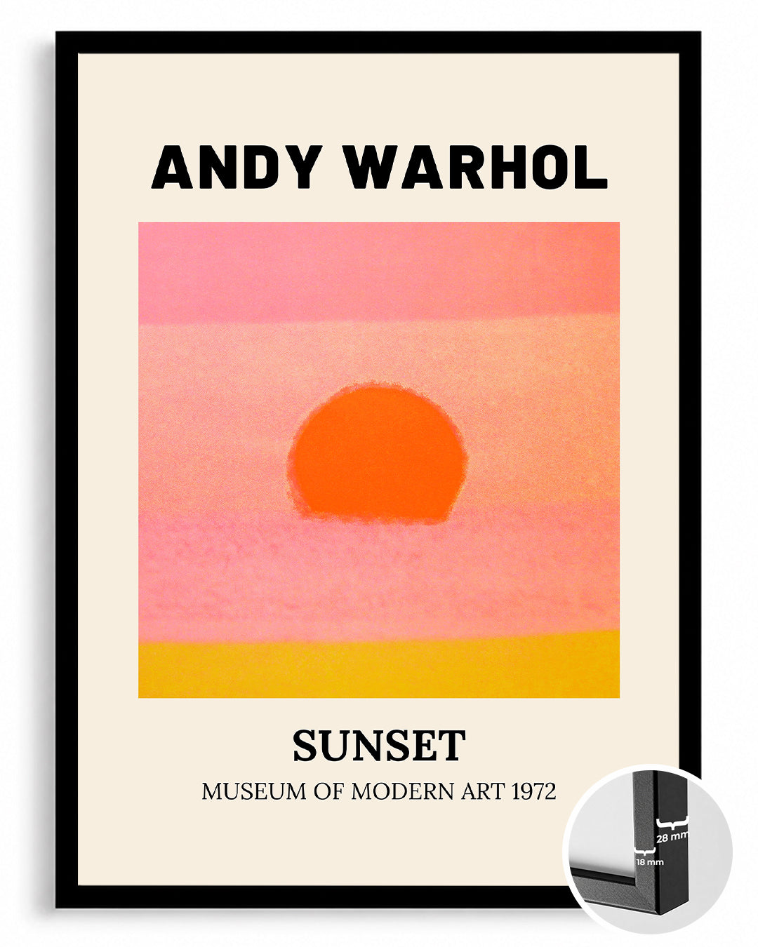 Warhol Pink Poster Tablosu