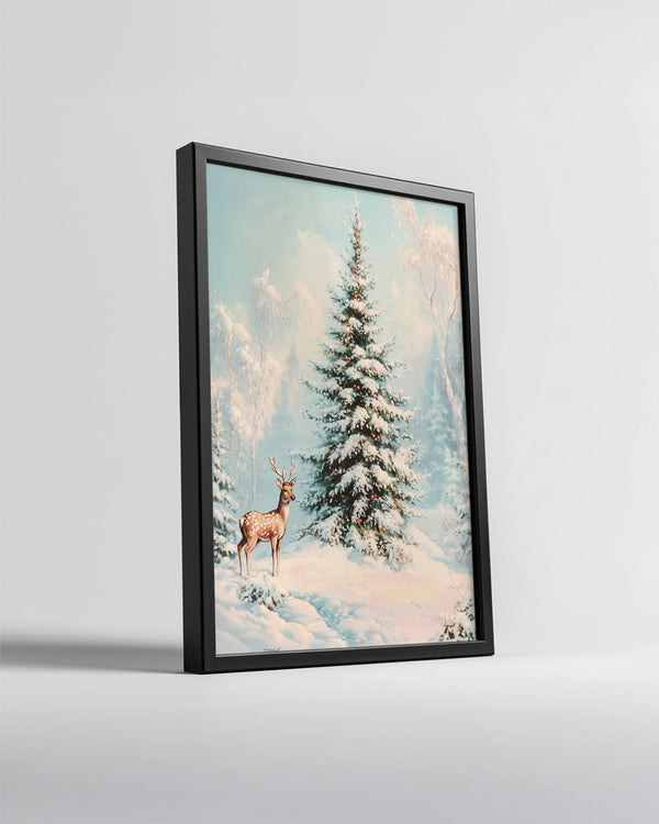 Waving Snowman Hello Poster Tablosu