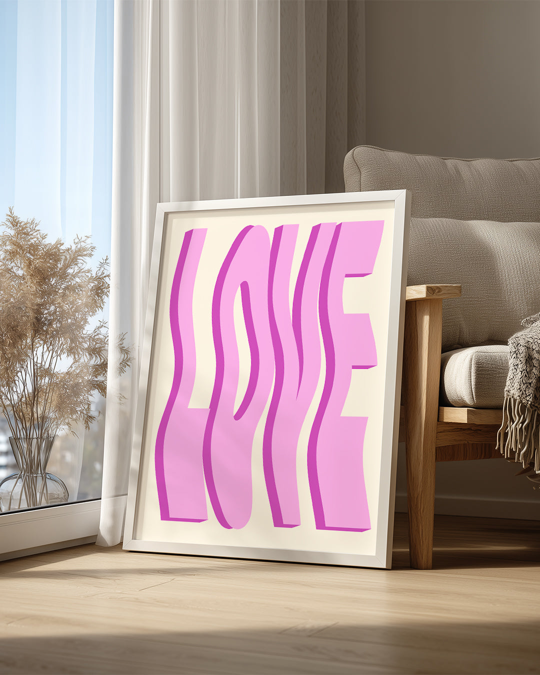Wavy Love Poster Tablosu