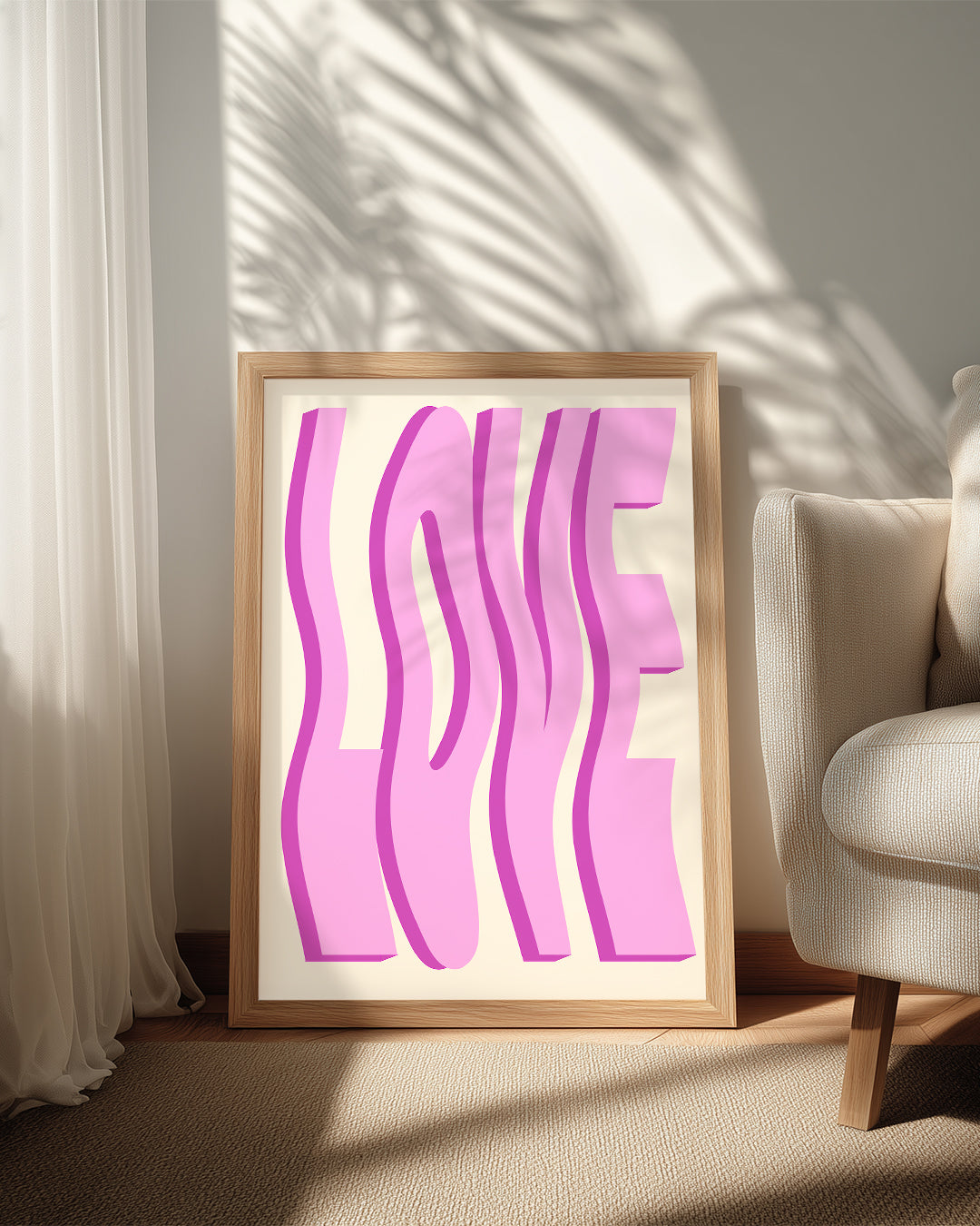 Wavy Love Poster Tablosu