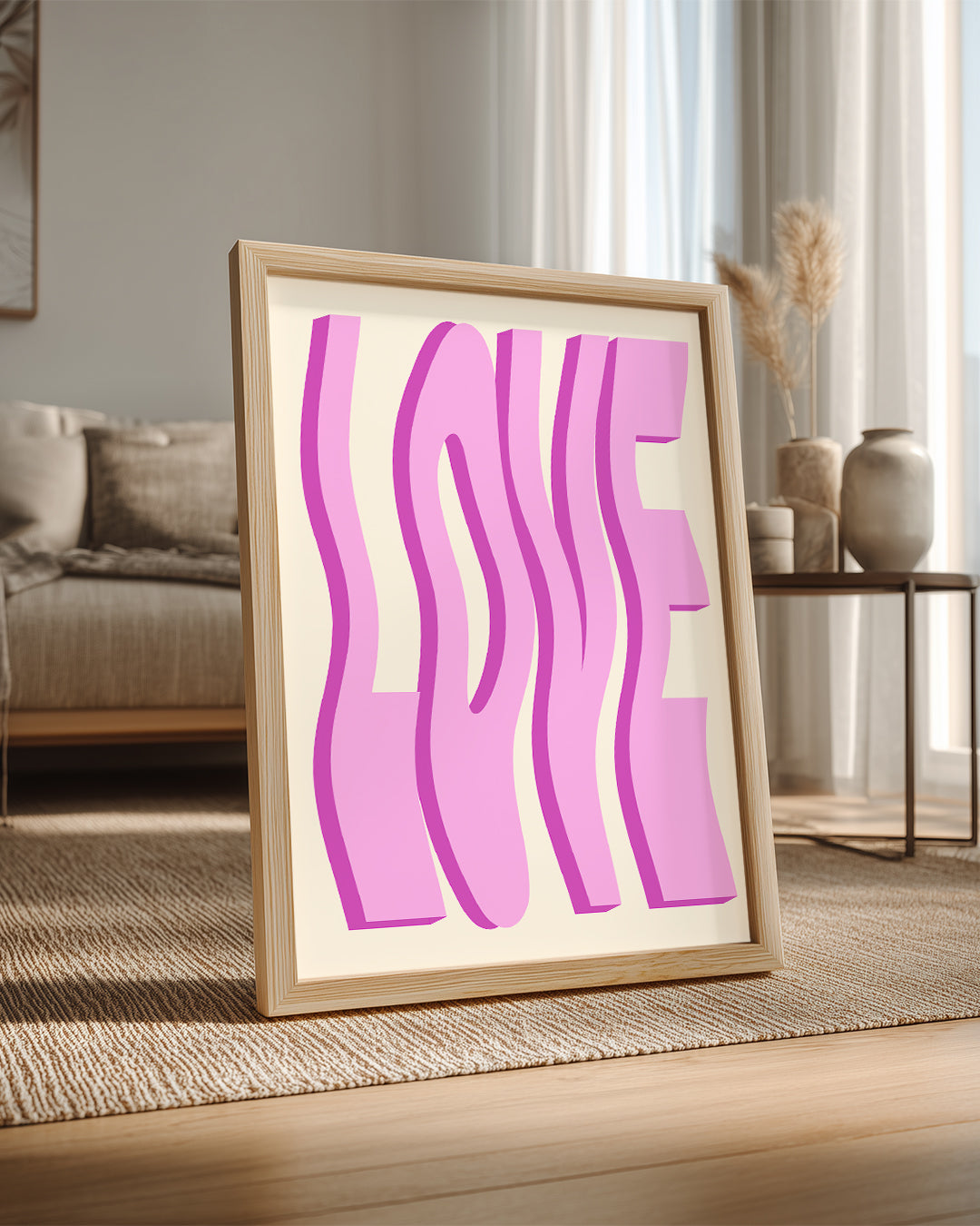 Wavy Love Poster Tablosu
