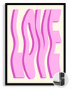 Wavy Love Poster Tablosu