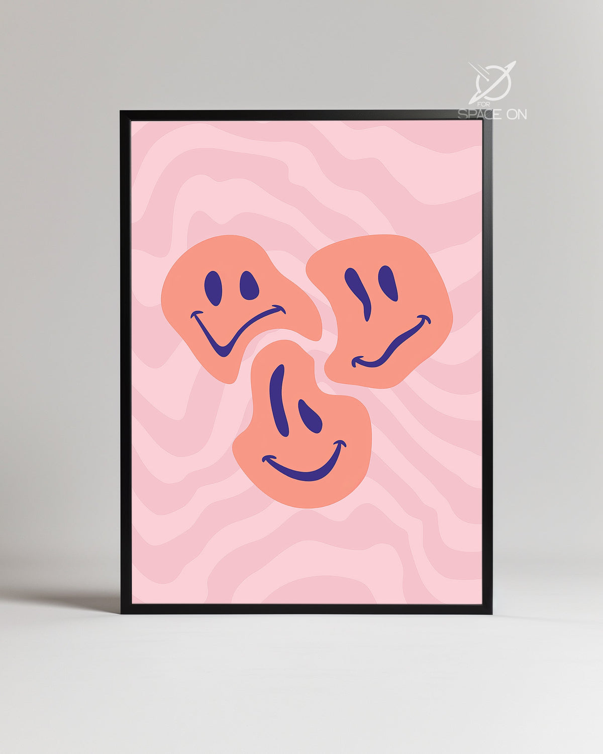 Wavy Smile Poster Tablosu