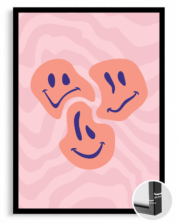 Wavy Smile Poster Tablosu
