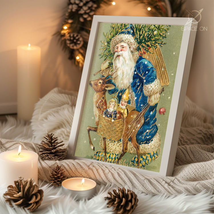 Whimsical Reindeer Art Poster Tablosu