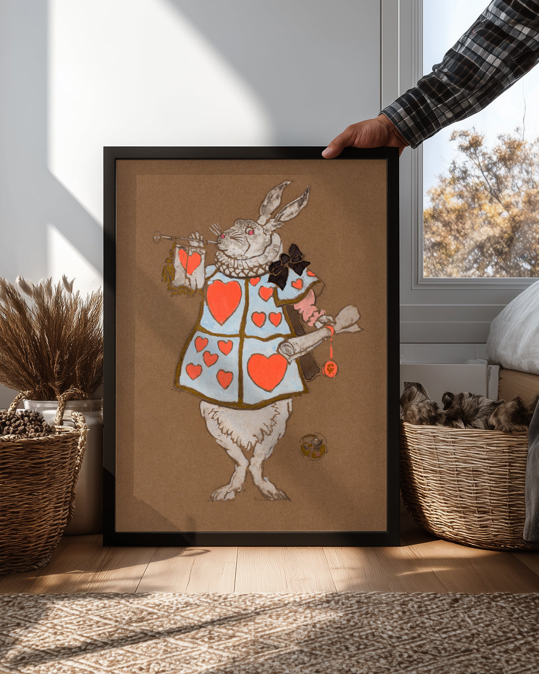 White Hare Poster Tablosu