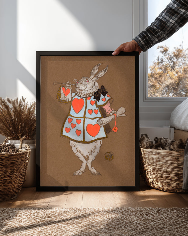 White Hare Poster Tablosu