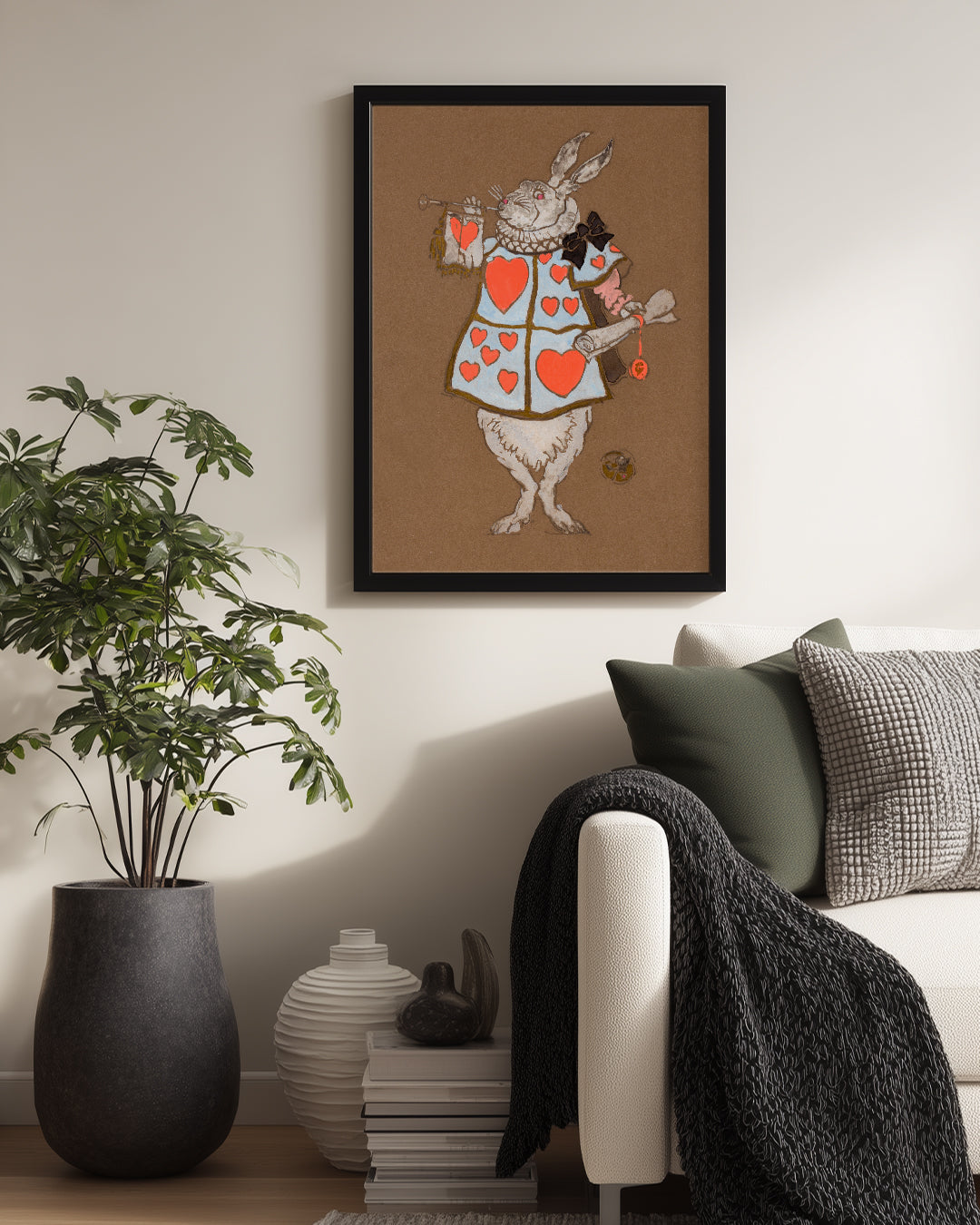 White Hare Poster Tablosu