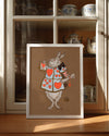 White Hare Poster Tablosu