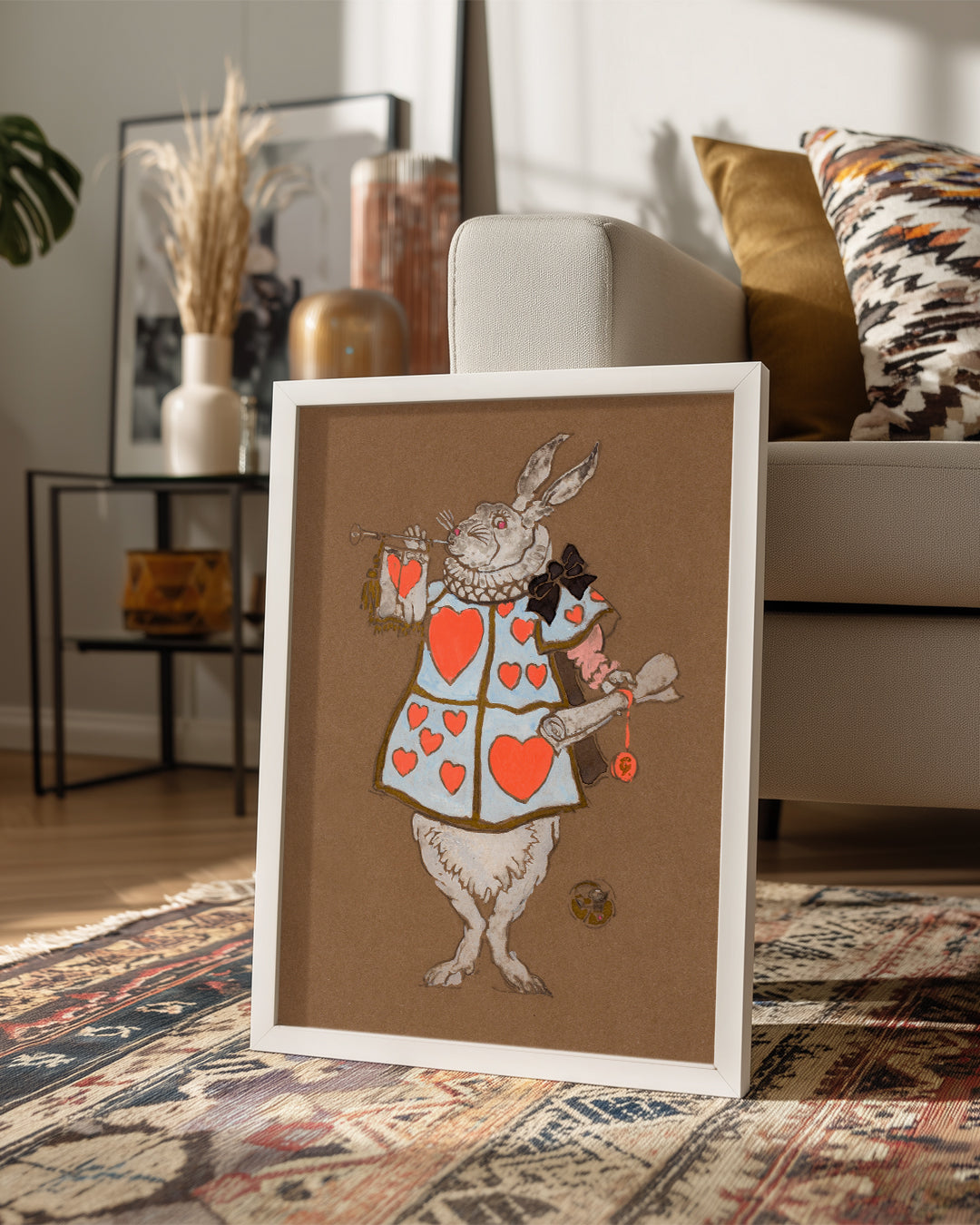 White Hare Poster Tablosu