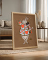 White Hare Poster Tablosu