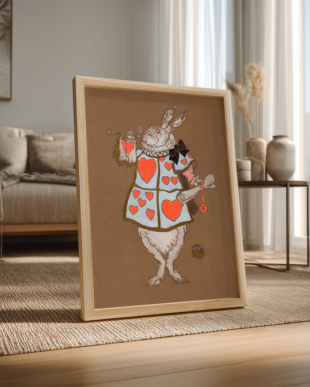 White Hare Poster Tablosu