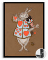 White Hare Poster Tablosu