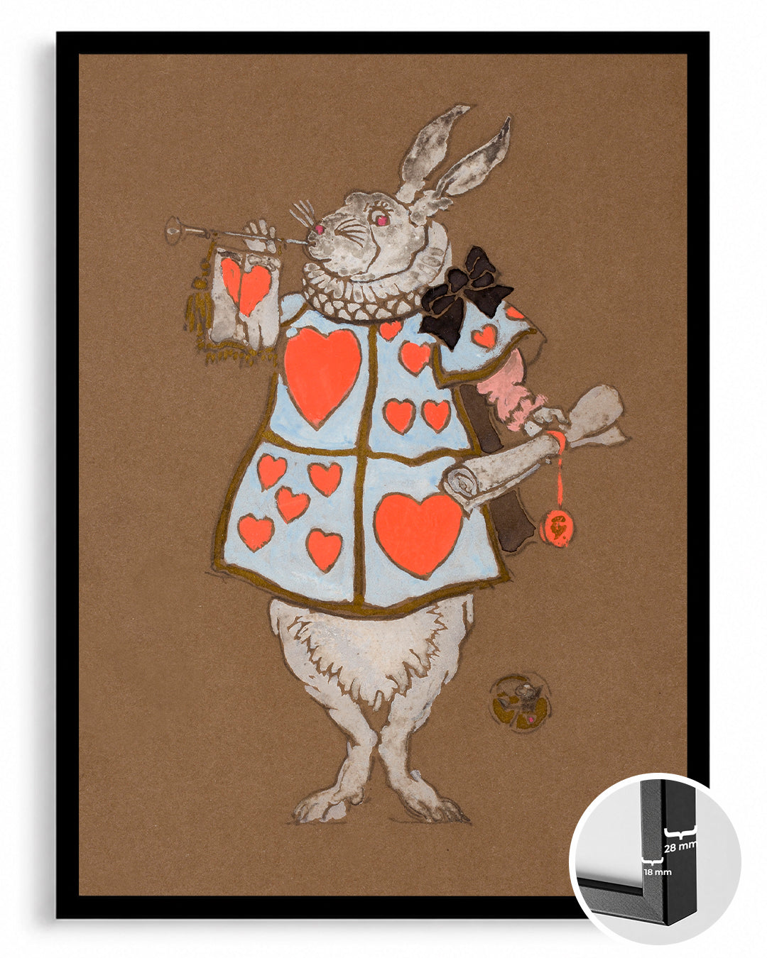 White Hare Poster Tablosu