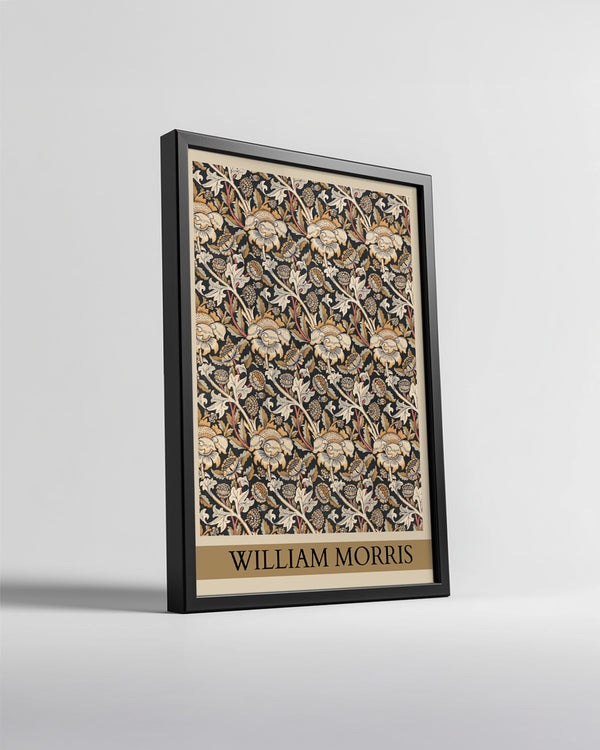 William Morris Deseni - Çiçekli Doku Tasarımı Poster Tablosu