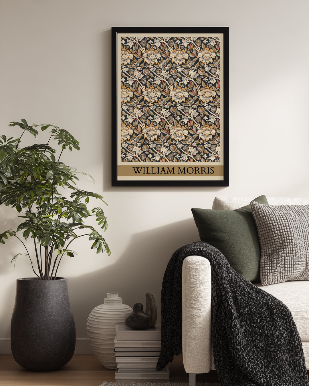 William Morris Deseni - Çiçekli Doku Tasarımı Poster Tablosu
