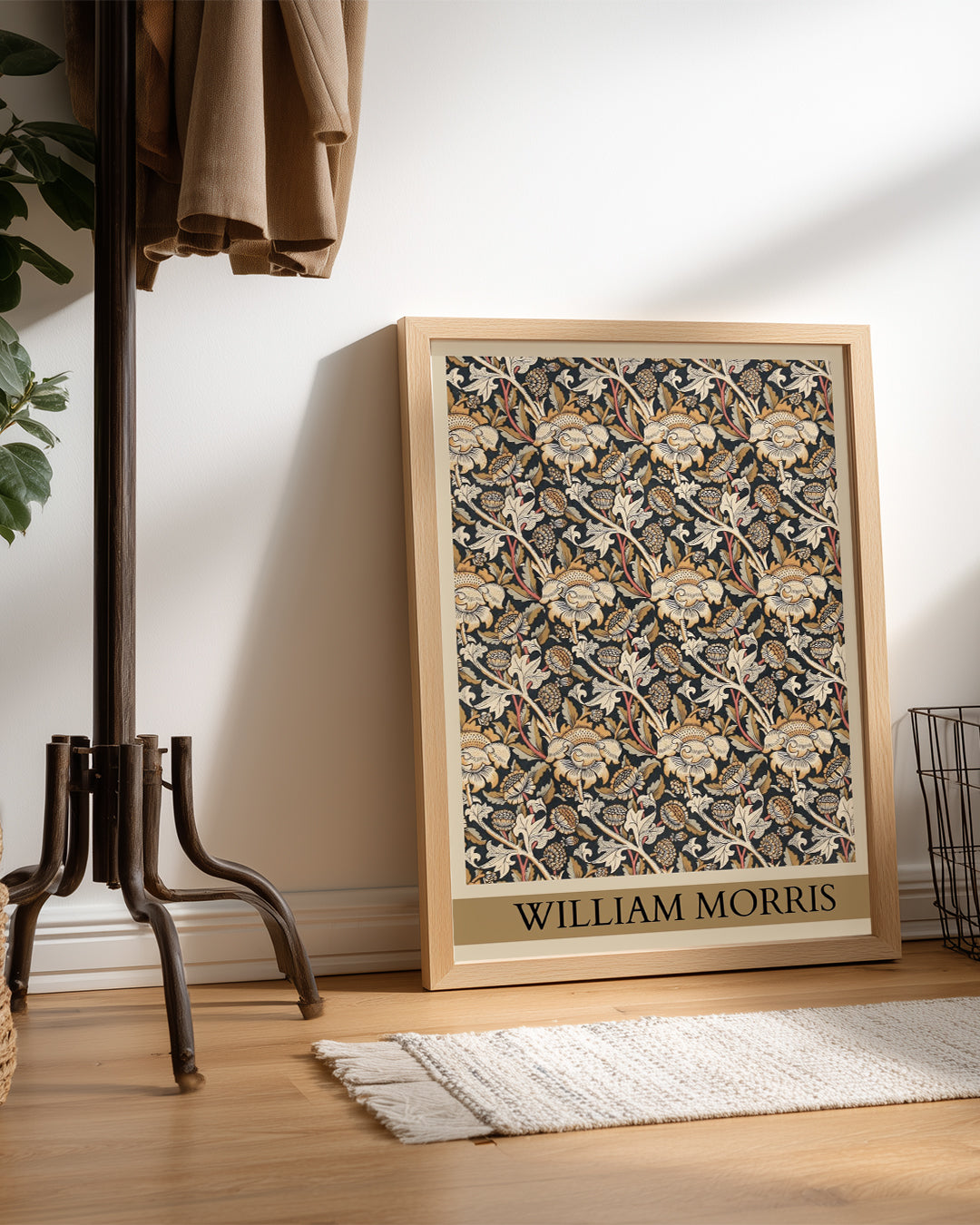 William Morris Deseni - Çiçekli Doku Tasarımı Poster Tablosu