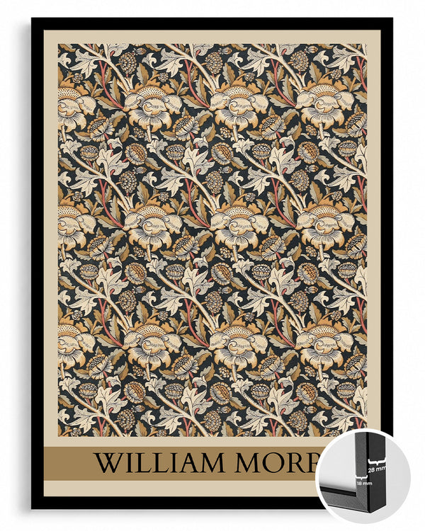 William Morris Deseni - Çiçekli Doku Tasarımı Poster Tablosu