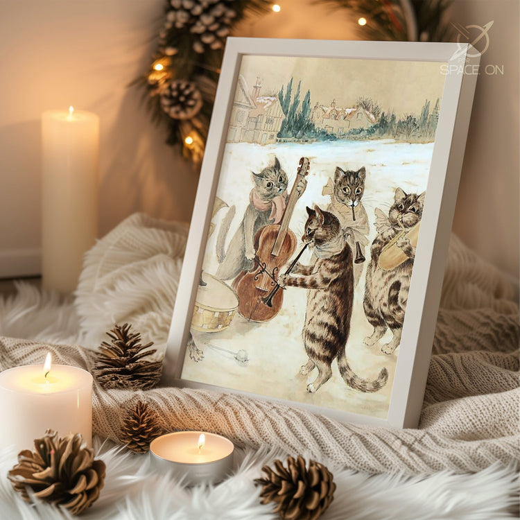 Winter Bunny Art Poster Tablosu