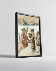 Winter Bunny Art Poster Tablosu