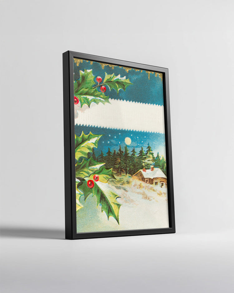 Winter Fox Illustration Poster Tablosu