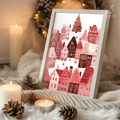 Woodland Creatures Winter Poster Tablosu