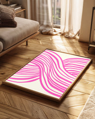 Woven Pink Poster Tablosu