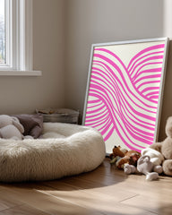 Woven Pink Poster Tablosu